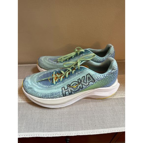 HOKA One One Men\'s Mach X Carbon Plated Shoe in Carbon Size 11